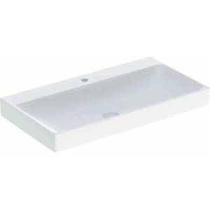 Geberit Мивка Geberit One 90 см, бяла, гланцирана, KeraTect, с отвор за смесител (505.020.01.3)
