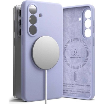 Ringke Magsafe Калъф за Samsung S26 Plus, Ringke Silicone Magnetic Case, Лилав (8800328815247)