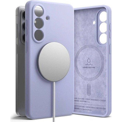 Ringke Magsafe Калъф за Samsung S26 Plus, Ringke Silicone Magnetic Case, Лилав (8800328815247)