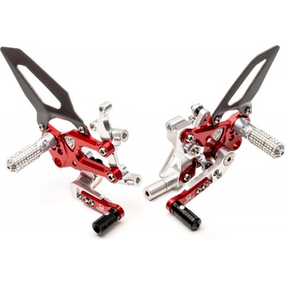 CNC Racing ITALY Nastavitelný stupačkový set - přepákování CNC Racing pro DUCATI 899/1199/1299 - LIMITOVANÁ EDICE PRAMAC | Zboží Auto