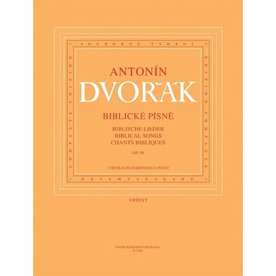 Biblické písně op. 99 Antonín Dvořák noty