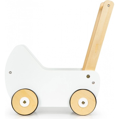 EcoToys Drevený vozík biely ESC-W-0173