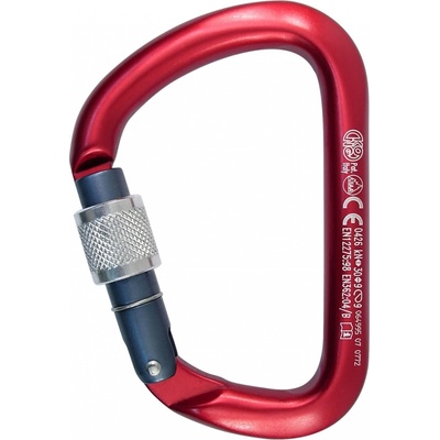 Kong Винтов карабинер Kong X-Large Alu Screw Screwgate carabiner - Red / Grey / Silver (322-0174-0311)