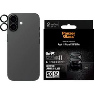 Panzer Протектор за камера PanzerGlass Hoops за iPhone 17/iPhone 16/16 Plus, Ceramic