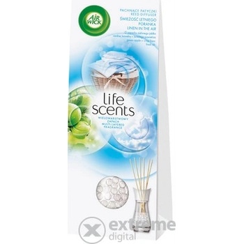 Air Wick Reed Diffuser Life Scents Linen in the air - Bielizeň v vánku vonné tyčinky osviežovač vzduchu 30 ml