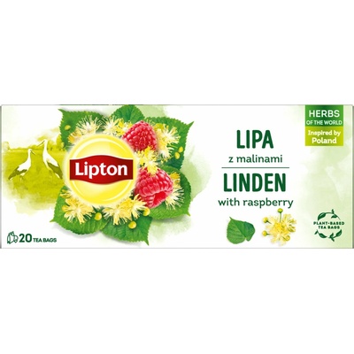Lipton lipa a malina 20x 0,9 g