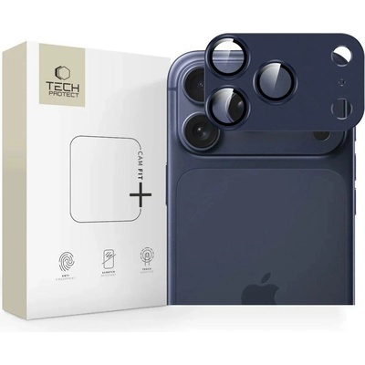 Tech-Protect Camfull Fit+ Ochranné sklo objektivu iPhone 17 Pro Max - Temně modrá – Sleviste.cz
