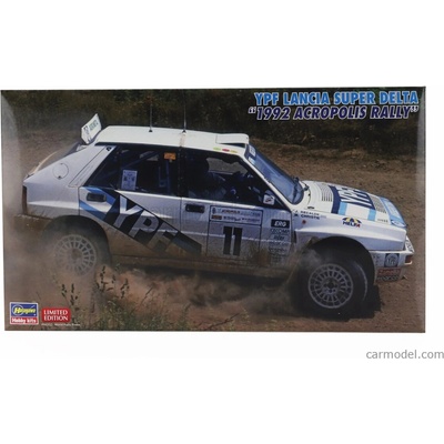 HASEGAWA LANCIA DELTA HF INTEGRALE YPF N 11 RALLY ACROPOLIS 1992 JORGE RECALDE MARTIN CHRISTIE 1:24