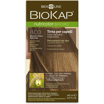 Biokap NutriColor Delicato farba na vlasy 8.03 blond prírodná svetlá 140 ml