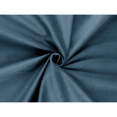Prima-obchod Samet / velvet hladký šíře 280 cm, barva 14 petrolejová