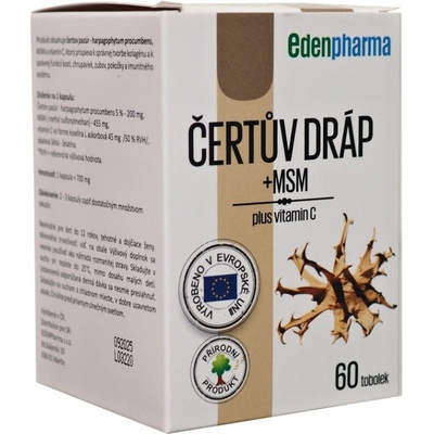 EdenPharma Čertův dráp harpago + MSM 60 kapslí