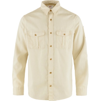 Fjällräven Мъжка риза с копчета Fjällräven Övik Travel Shirt L/S Shirt - Chalk White - размер XL (033-1656-0614)