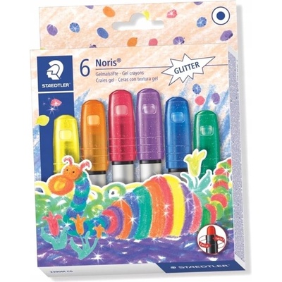 STAEDTLER Voskovky "Noris Club" 6 třpytivých barev gelové