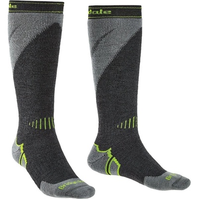 Bridgedale lyžařské podkolenky Ski Midweight+ Over Calf Merino Performance 038 gunmetal/stone