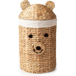 Compactor Детска кошница за играчки от воден зюмбюл естествена ø 30x56 cm Bear - Compactor (RAN11862)