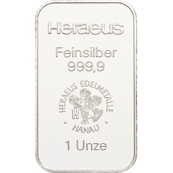 Heraeus stříbrný slitek 31,1 g