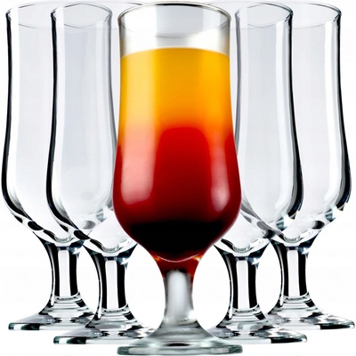 Kadax Skleničky na vodu koktejlové skleničky bezbarvé 6 x 370 ml