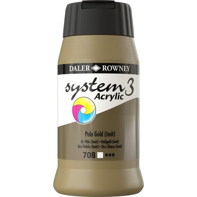 Daler-Rowney System3 АКРИЛНА боя Pale Gold Imitation 500 ml 1 бр (129500708)