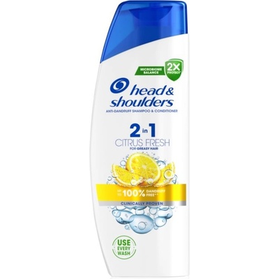 Head & Shoulders Citrus Fresh 2v1 šampon na mastné vlasy 330 ml
