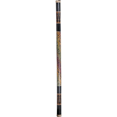 Authentic Dažďová palica bambus 120 cm Aboridžinejské maľby