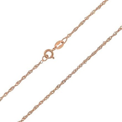 InfinitySilver Strieborná retiazka lambáda pozlátená 1450025E45