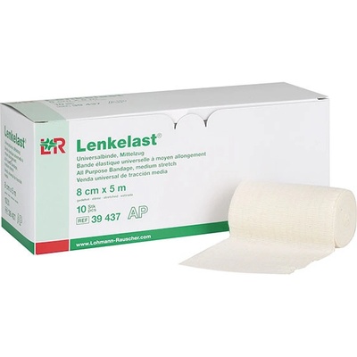 Lenkelast Obin. elast. střední tah 8 cm x 5 m/1 ks