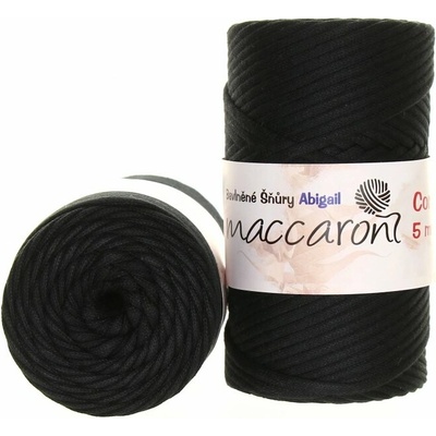 Maccaroni Abigail 5 mm Černá