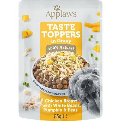 Applaws Taste Toppers in Sauce kuracie, hrášok, tekvica a biela fazuľa 12 x 85 g