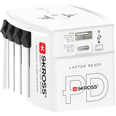 SKROSS универсален адаптер 220V , 30W, бял (1302974)