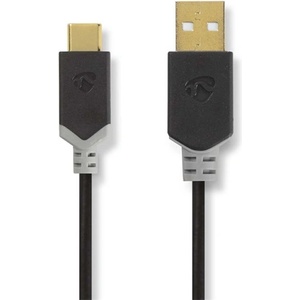 Nedis CCBW60600AT10 USB кабел, USB2.0 Gen 1, USB-A щепсел - USB-C щепсел, 60 W | 480 Mbps, 1 м (CCBW60600AT10)