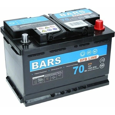 Bars EFB 12V 70Ah 720A BF70