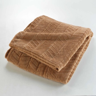 Douceur d'intérieur polyester hnedá deka 220x180