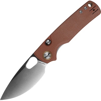 Vosteed Porcupine 14C28N Satin Brown Micarta A2604