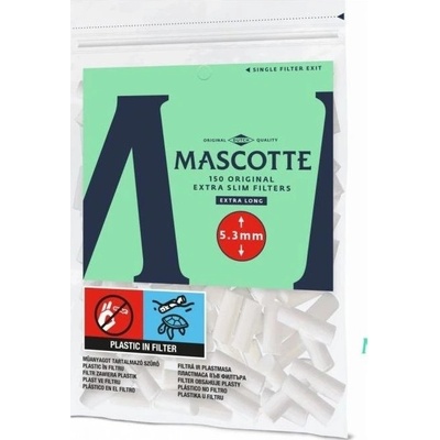Mascotte cigaretové filtry extra slim filter x-long 150 ks