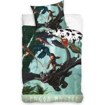 Carbotex Как да си дресираш дракон: Комплект спално бельо - 140 x 200 см (HTTYD235012-PP)