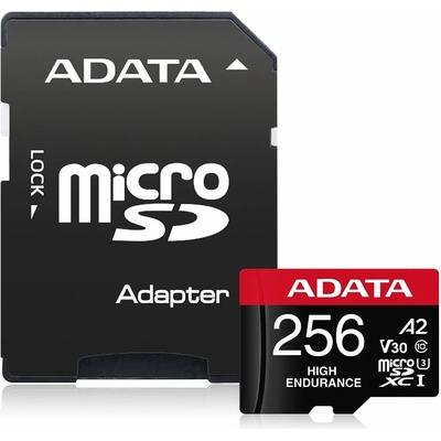 Adata MicroSDXC 256 GB High Endurance AUSDX256GUI3V30SHA2-RA1