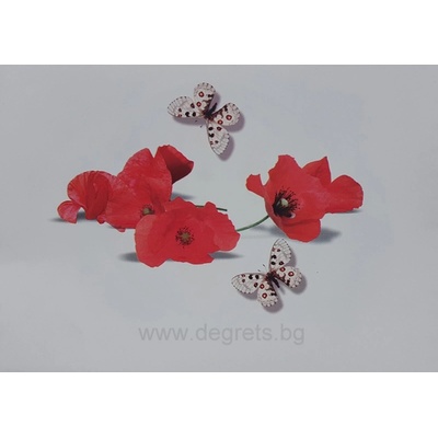 Pvc ламперия Мак декор 3d ефект