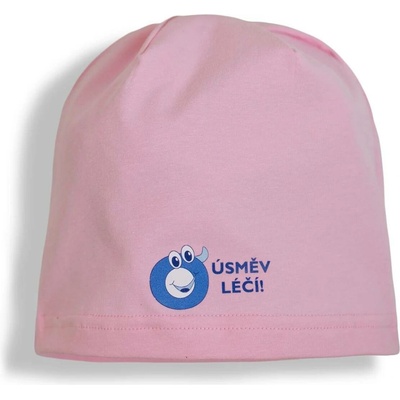 ESITO Jarní čepice Úsměv léčí Pink růžová růžová