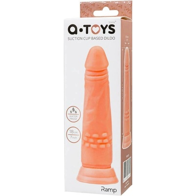 A-TOYS realistické dildo TPE telové 16,8 cm