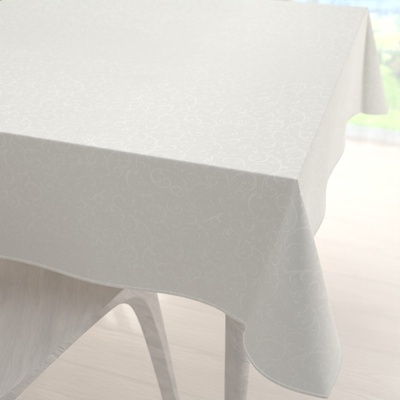 Biante Teflonový čtvercový ubrus TF-010 Ornamenty smetanový 110x110 cm