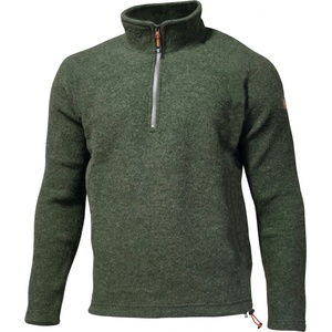 Ivanhoe of Sweden Мъжки вълнен пуловер Ivanhoe of Sweden Brodal Half Zip Wool jumper - Loden Green (005-3506-0312)
