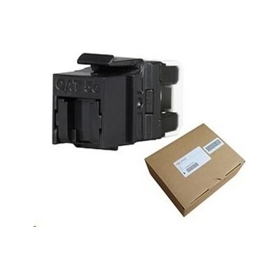 Solarix MULTIPACK 24 ks - rychlozařezávací keystone CAT5E UTP RJ45 černý SXKJ-5E-UTP-BK-NA