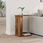 vidaXL Крайна масичка Старо дърво 35 x 25 x 50 см Инженерна дървесина (891190)