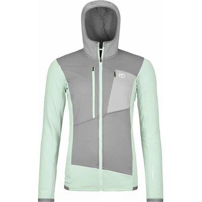 Ortovox Fleece Grid Hoody Women's Green Acid