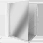 Mexen Kioto L стена за душ Walk-in 100 x 200 см, огледало, матиран никел - 800-100-103-97-50 (800-100-103-97-50)