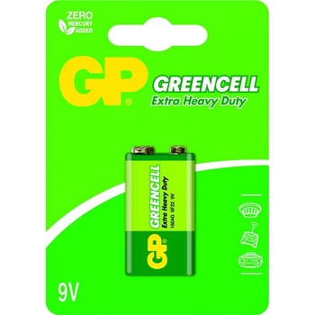 GP Batteries Цинк карбонова батерия GP 1604GLF-U1, 6F22, 9V, Greencell, 1 бр. блистер (GP-BM-1604GLF-U1)