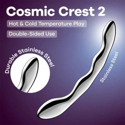 Satisfyer Метално G-спот дилдо с два края Satisfyer Cosmic Crest 2