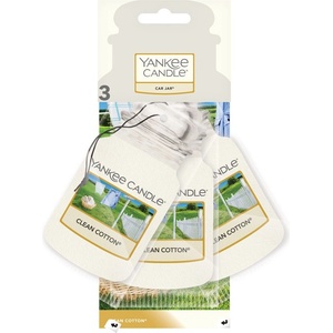 Yankee Candle Аромати за кола yankee candle clean cotton - комплект (3 бр. ) хартиени етикети за кола