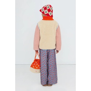 Tinycottons суичър с цип за деца от полар COLOR BLOCK SHERPA JACKET (AW26.252)