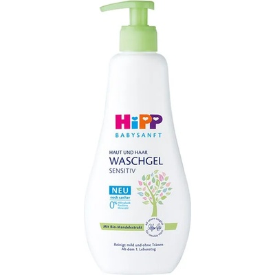 HiPP Душ-гел за коса и тяло Hipp Babysanft, 400 ml